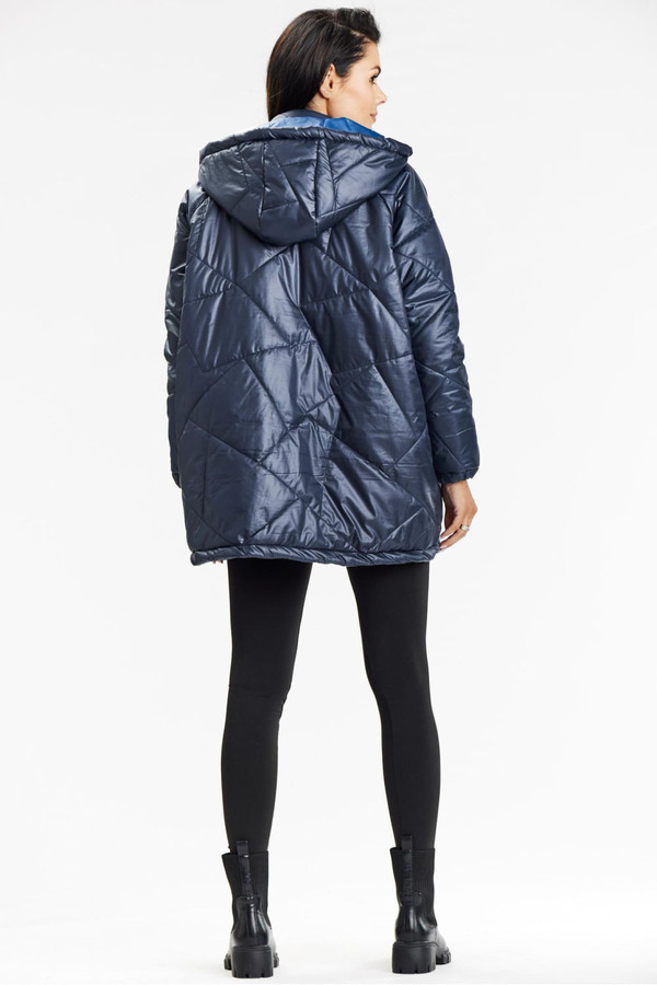 navy blue - Jacket model 201249 awama U704-201249