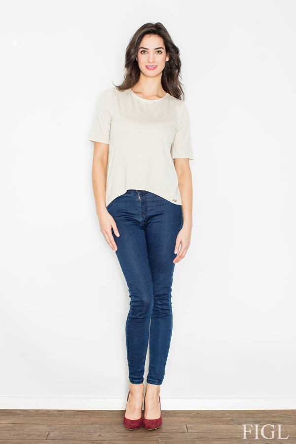 beige - Blouse model 50061 Figl U704-50061