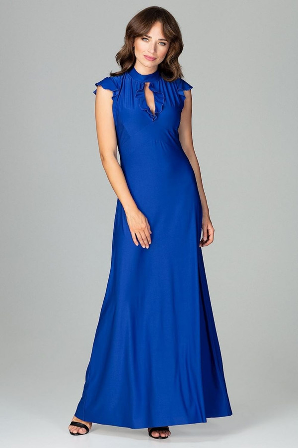 blue - Cocktail dress model 120757 Lenitif U704-120757