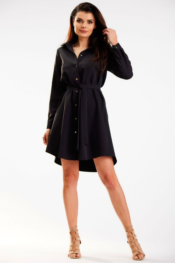 black - Daydress model 178680 awama U704-178680