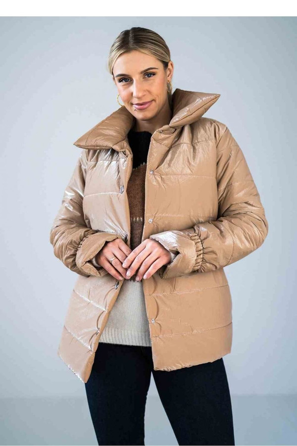 beige - Jacket model 174069 Figl U704-174069