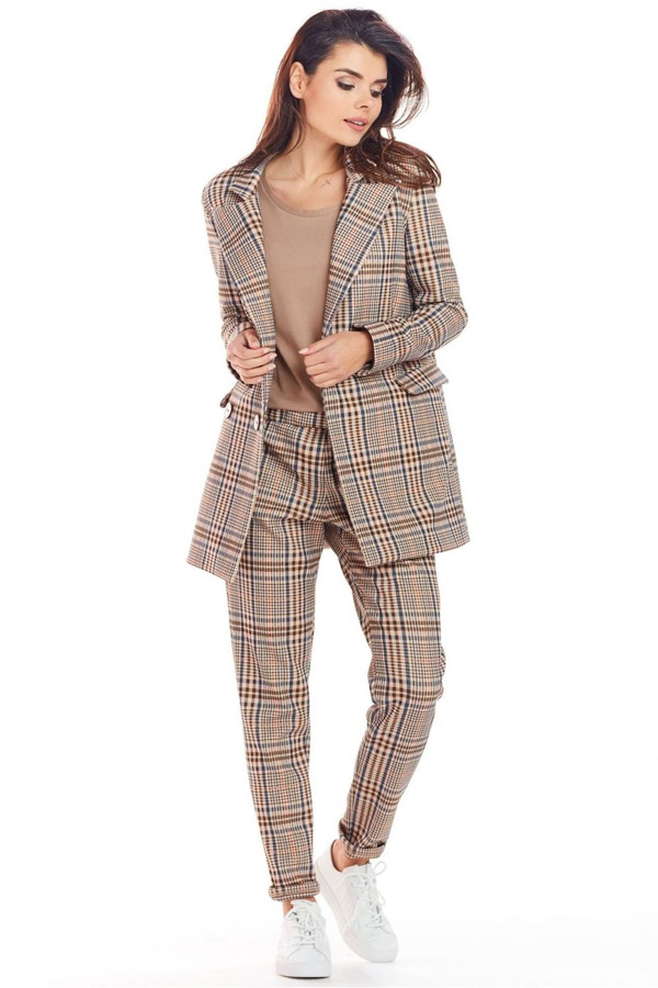 brown - Jacket model 148988 awama U704-148988