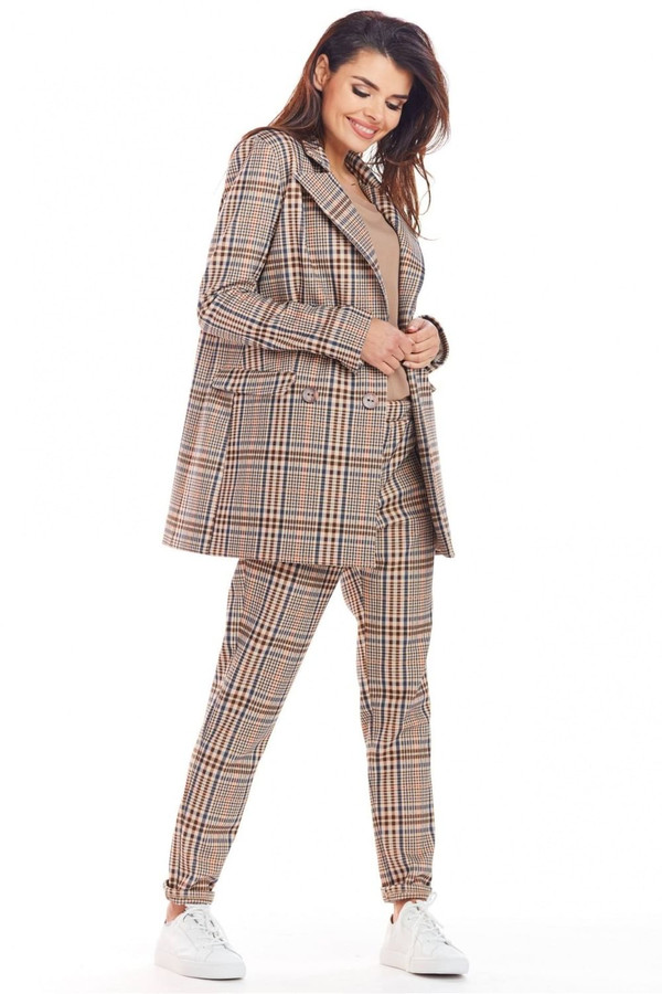 brown - Jacket model 148988 awama U704-148988