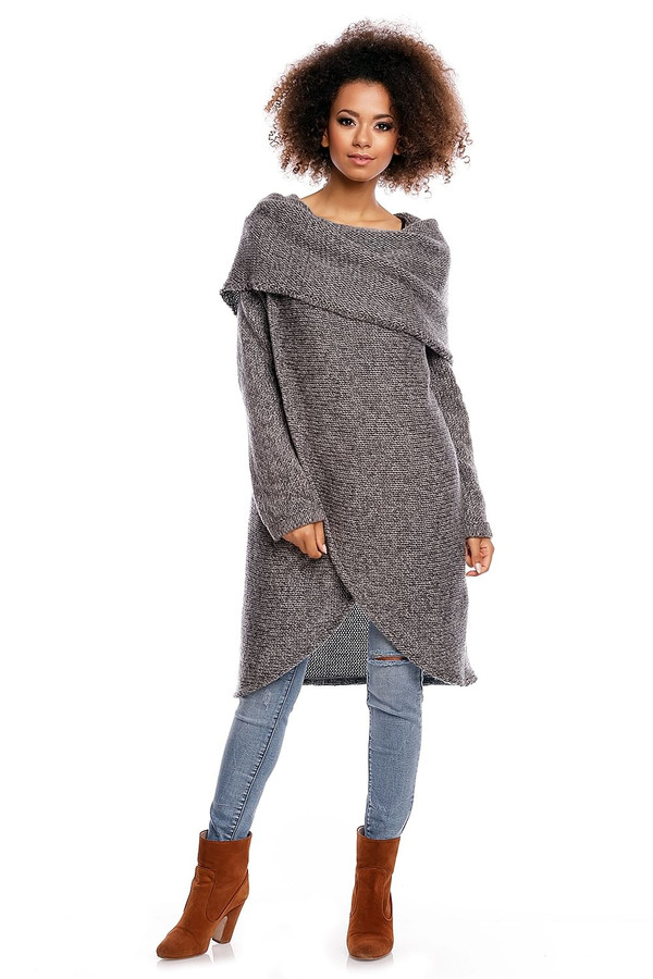 grey - Long jumper model 84297 PeeKaBoo U704-84297