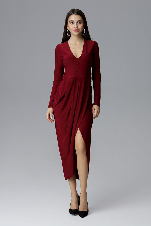 red - Long dress model 126215 Figl U704-126215
