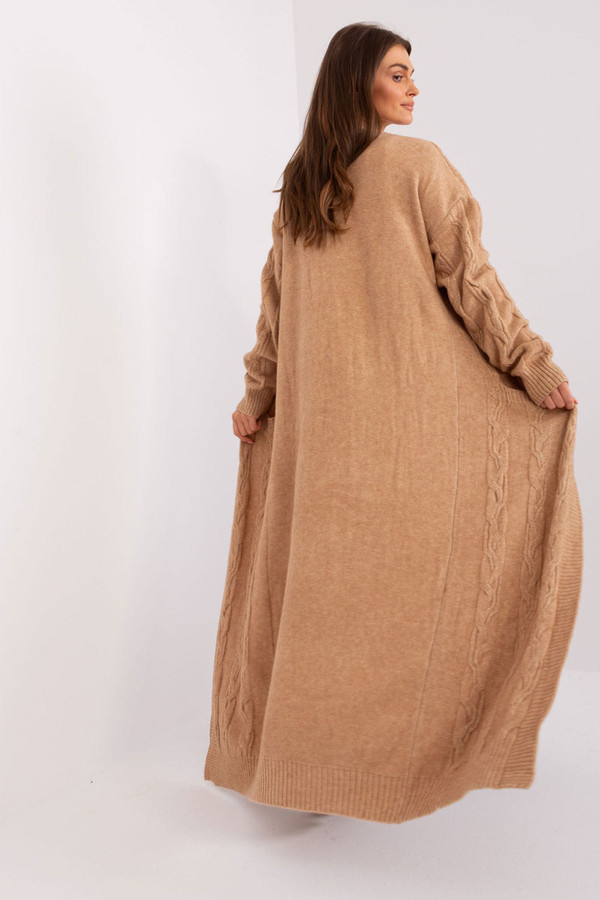 brown - Cardigan model 185968 AT U704-185968