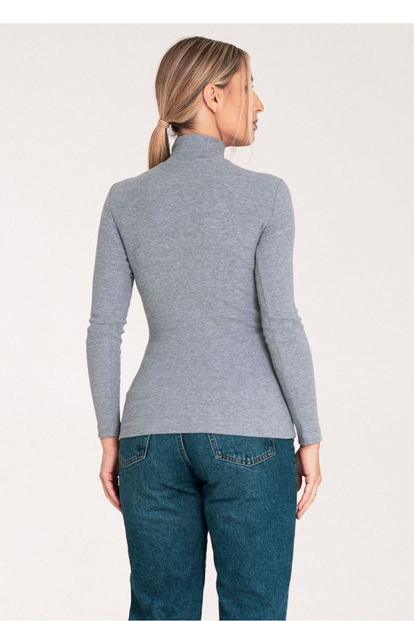 grey - Turtleneck model 203356 Figl U704-203356