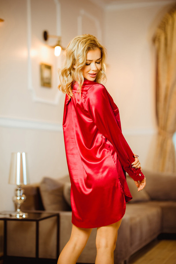 red - Nightshirt model 151053 Kalimo U704-151053