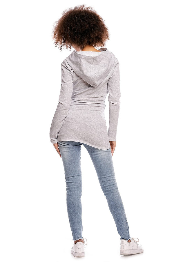 grey - Maternity sweatshirt model 84459 PeeKaBoo U704-84459