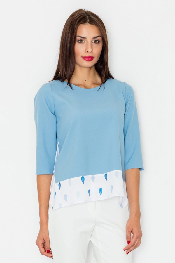 blue - Blouse model 77128 Figl U704-77128