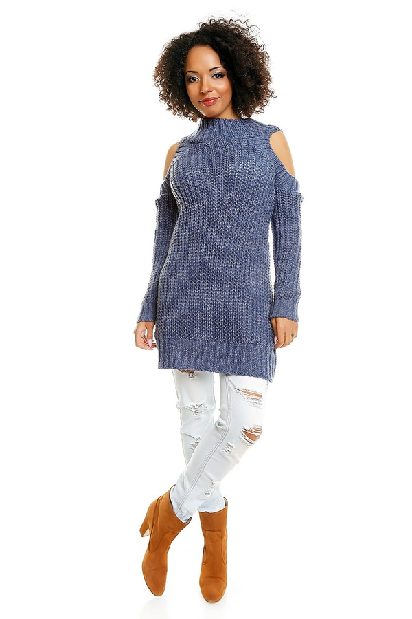 blue - Hard-knitted jumper model 84345 PeeKaBoo U704-84345