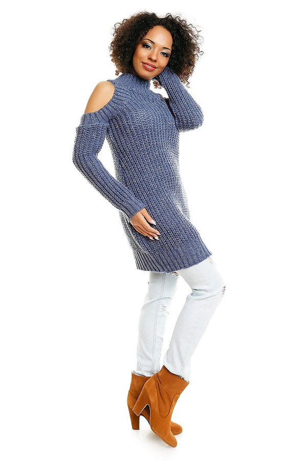 blue - Hard-knitted jumper model 84345 PeeKaBoo U704-84345