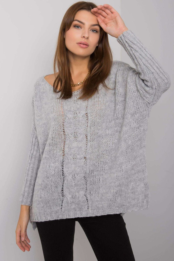 grey - Jumper model 186805 Och Bella U704-186805