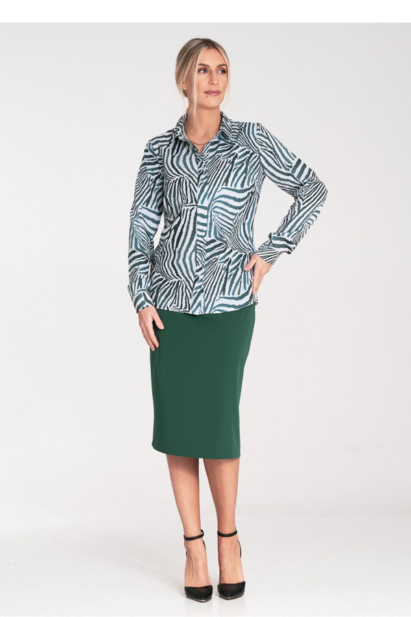 multicolor - Long sleeve shirt model 204302 Figl U704-204302