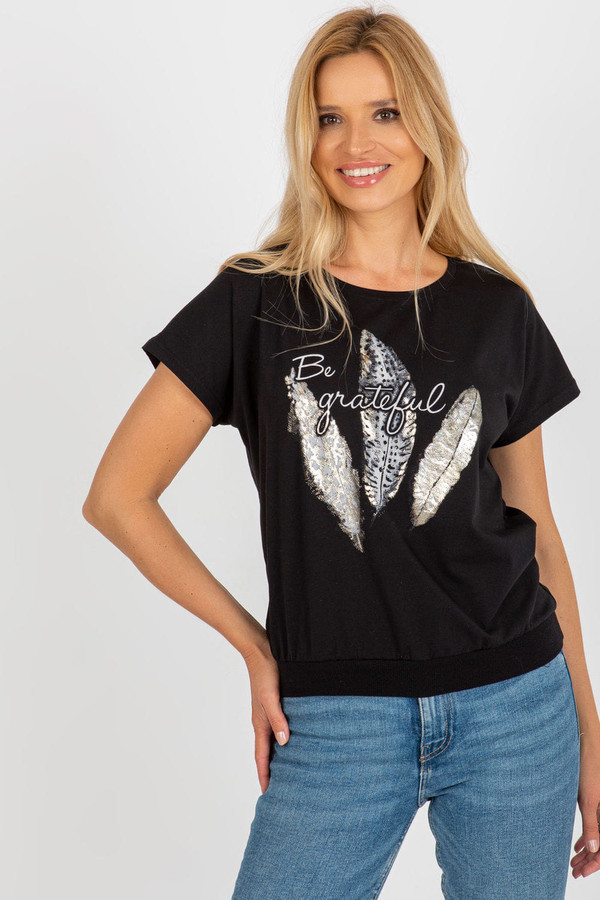 black - Blouse model 182121 Rue Paris U704-182121