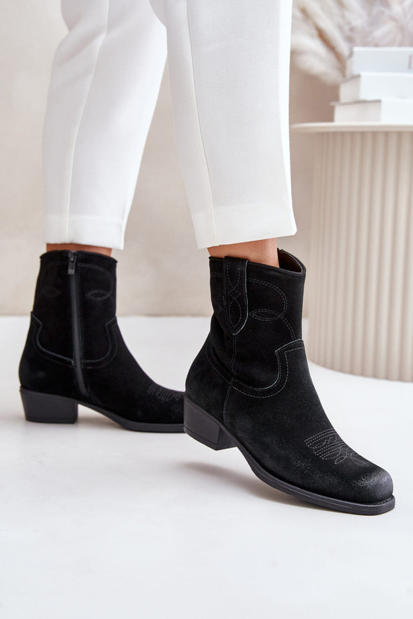 black - Heel boots model 201694 Step in style U704-201694