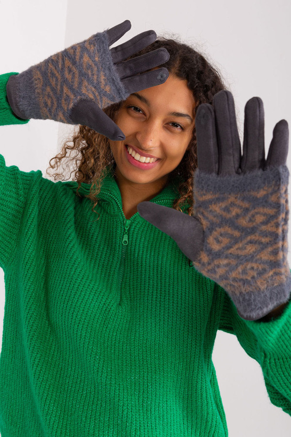 grey - Gloves model 191093 AT U704-191093