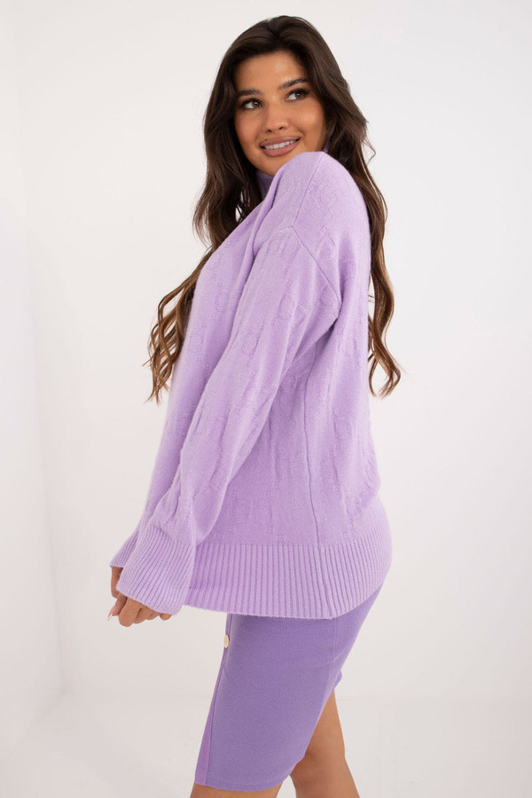 violet - Turtleneck model 199433 AT U704-199433