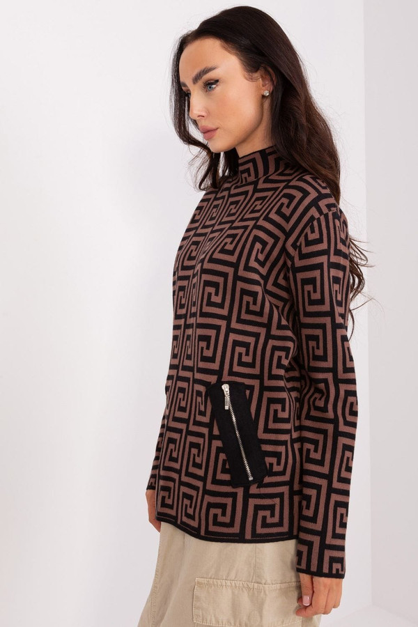brown - Jumper model 187598 AT U704-187598