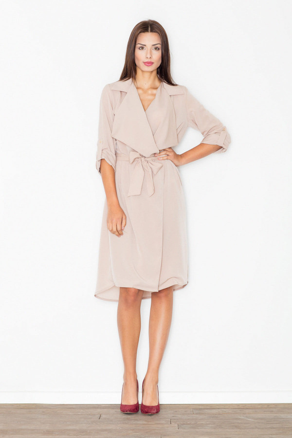 beige - Daydress model 60195 Figl U704-60195