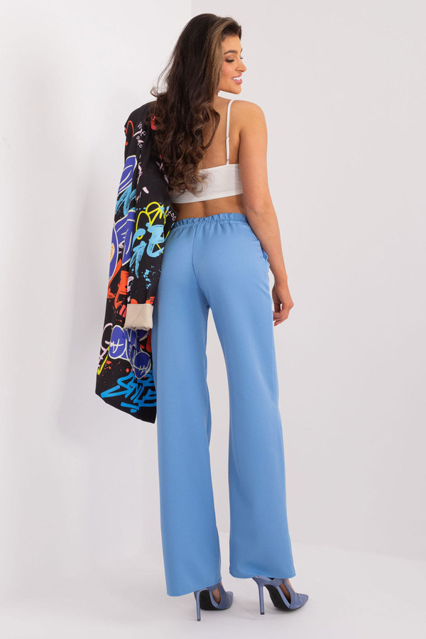 blue - Women trousers model 192723 Rue Paris U704-192723