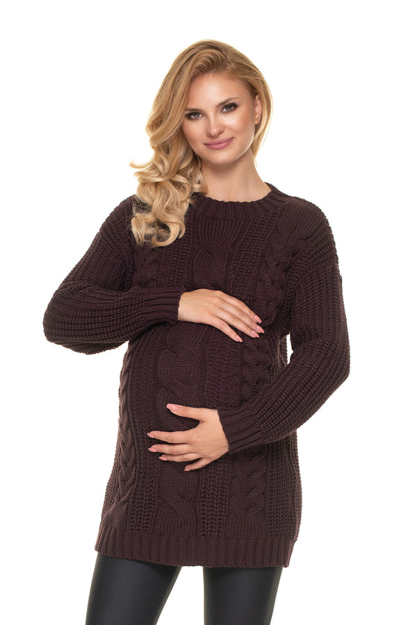 brown - Pregnancy sweater model 157831 PeeKaBoo U704-157831