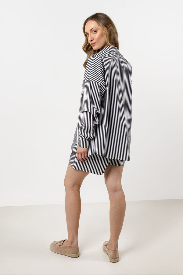 black - Long sleeve shirt model 212200 awama U704-212200
