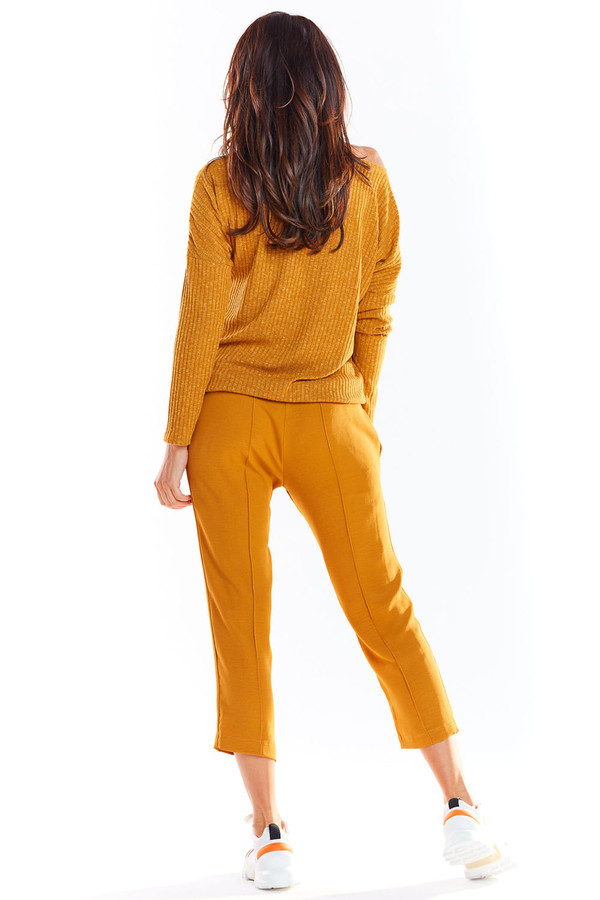 brown - Jumper model 139552 awama U704-139552