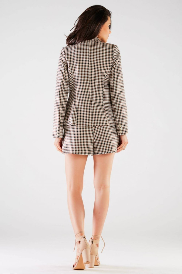 brown - Shorts model 166790 awama U704-166790