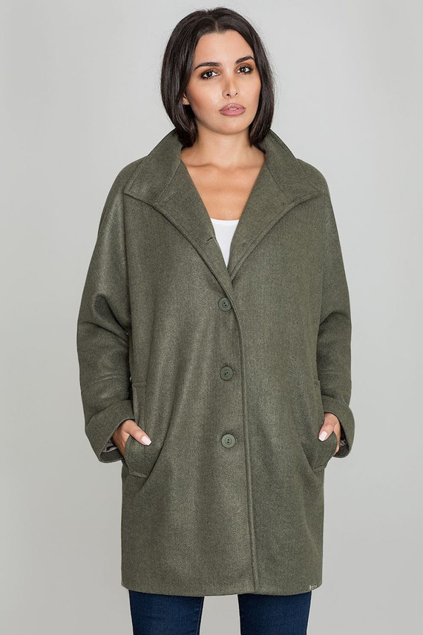 green - Coat model 111017 Figl U704-111017