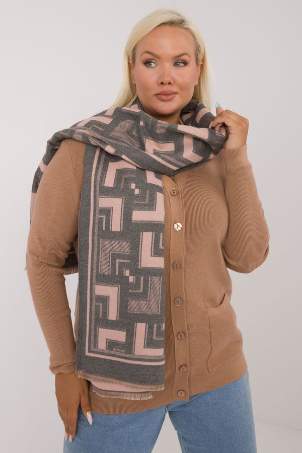 grey - Shawl model 200540 AT U704-200540