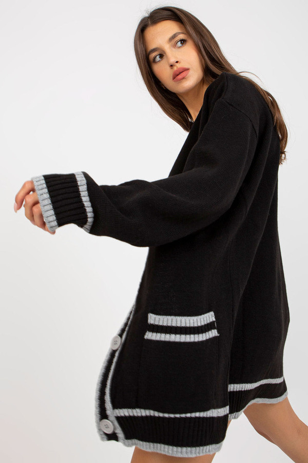 black - Cardigan model 170831 Rue Paris U704-170831