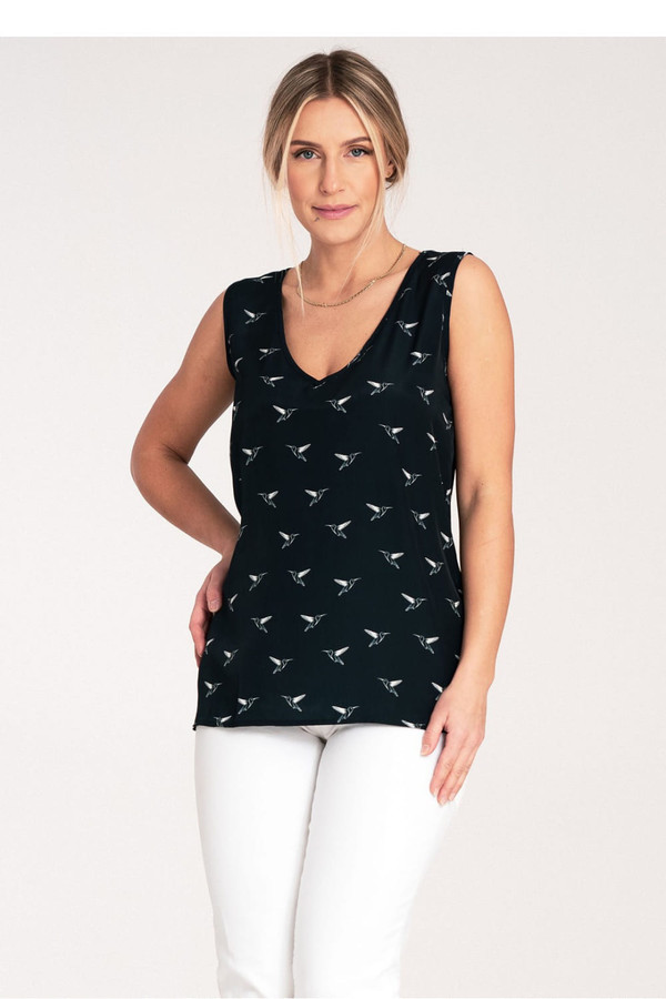 navy blue - Blouse model 204314 Figl U704-204314