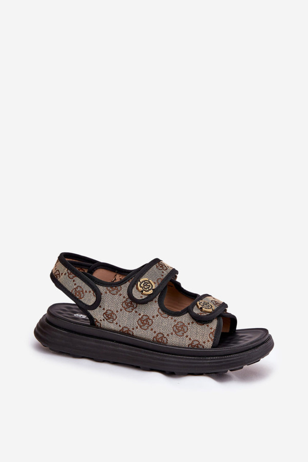black - Platform sandals model 209904 Step in style U704-209904
