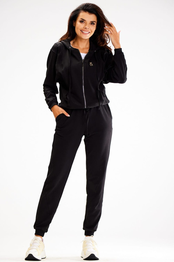 black - Sweatshirt model 187145 awama U704-187145