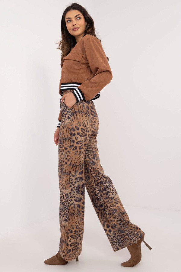 brown - Women trousers model 202929 Lakerta U704-202929
