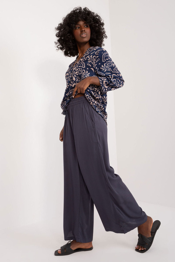 navy blue - Women trousers model 197539 Sublevel U704-197539
