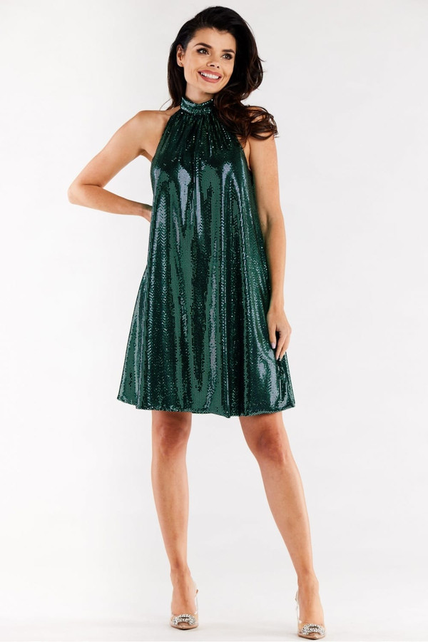 green - Evening dress model 174325 awama U704-174325