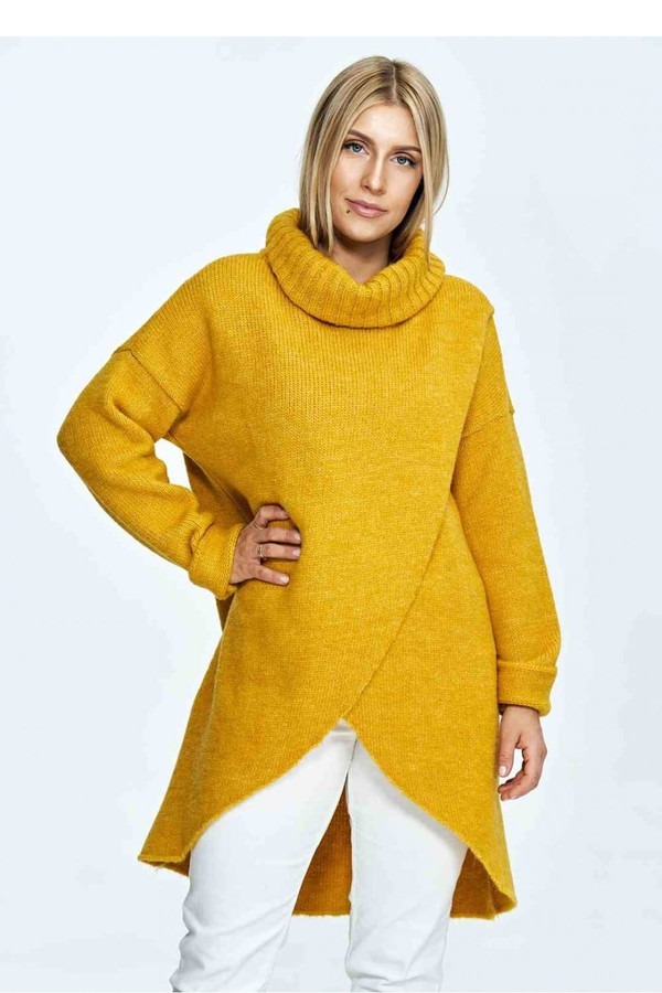 yellow - Turtleneck model 172202 Figl U704-172202