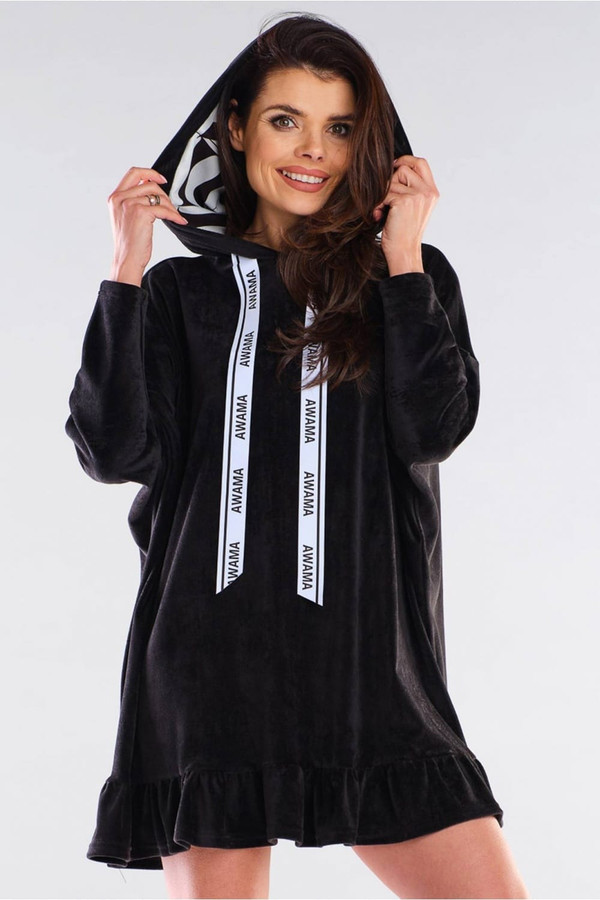 black - Daydress model 154789 awama U704-154789