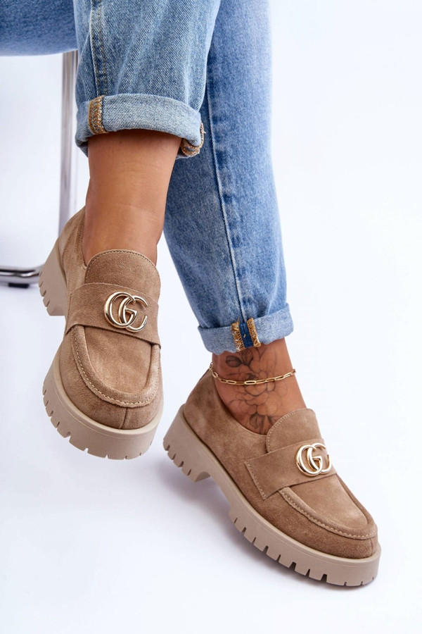 beige - Heeled low shoes model 186417 Step in style U704-186417