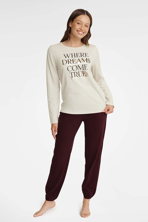 beige - Pyjama model 183857 Henderson U704-183857