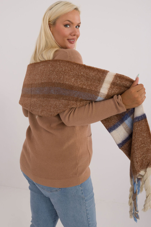 brown - Shawl model 200286 AT U704-200286