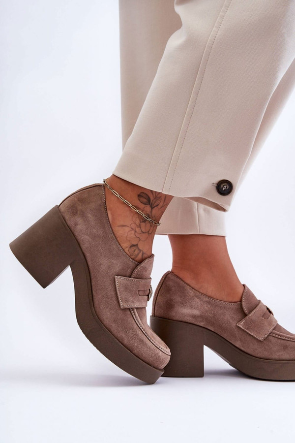 beige - Heeled low shoes model 183948 Step in style U704-183948