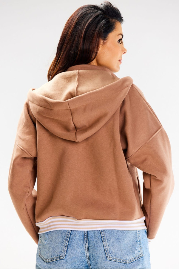 beige - Sweatshirt model 187134 awama U704-187134