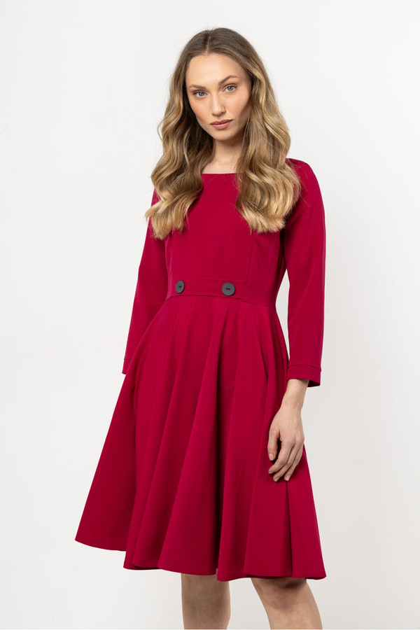 red - Daydress model 212239 awama U704-212239