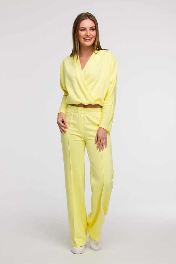 yellow - Tracksuit trousers model 211512 BeWear U704-211512