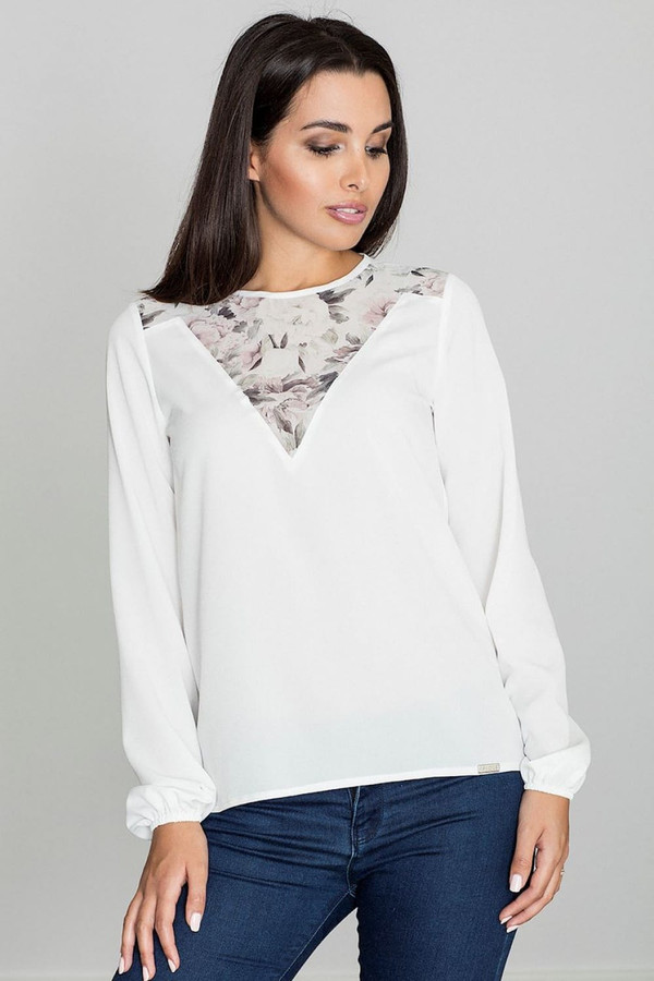 beige - Blouse model 111130 Figl U704-111130