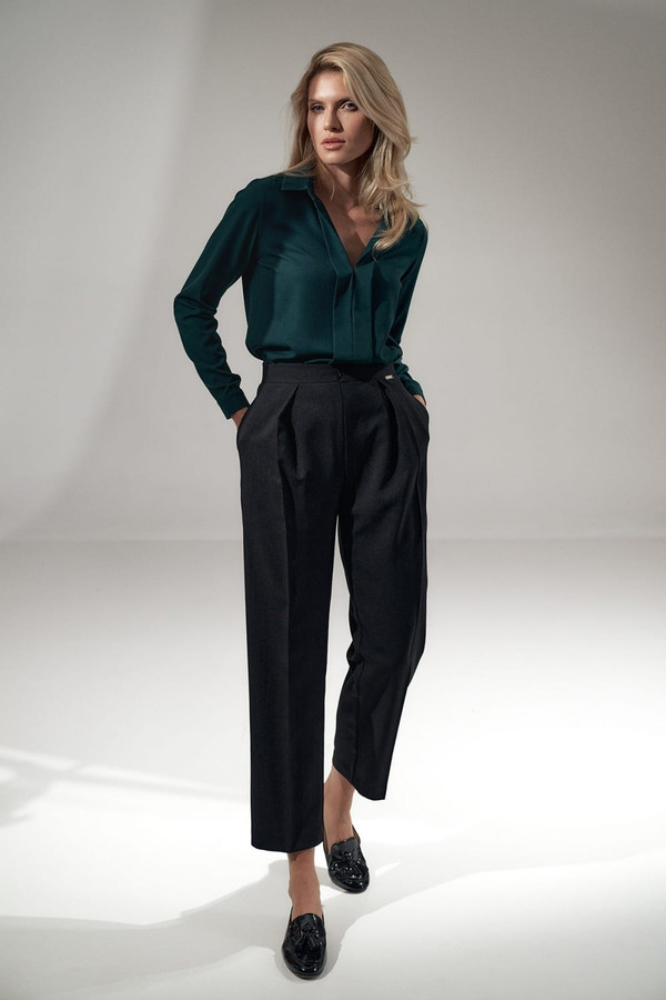 black - Women trousers model 150792 Figl U704-150792