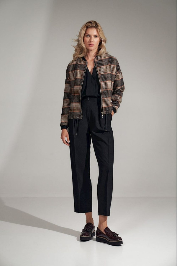 black - Women trousers model 150792 Figl U704-150792